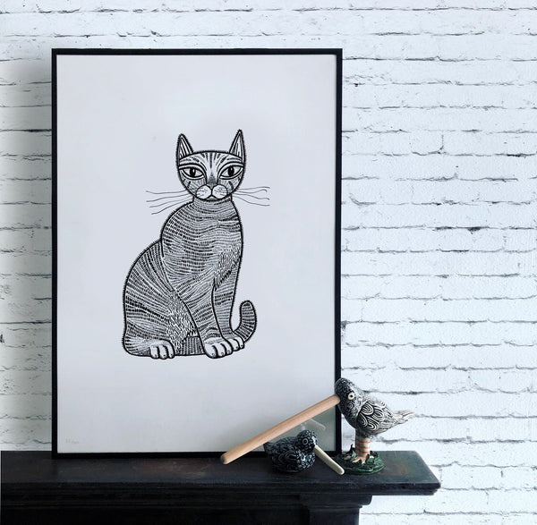 Cat Limited Edition Screen Print #2